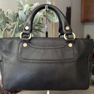 Authentic pre loved CÉLINE black calfskin leather BOOGIE BAG.